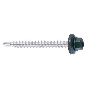 Купить Саморез кровельный ral 6005 (зелёный мох), 4,8x51 оптом