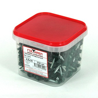 Купить Саморез кровельный, ral 6005 (зелёный мох), 4,8x70 оптом