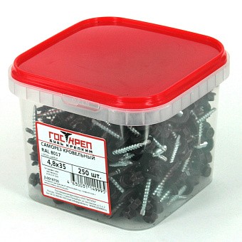 Купить Саморез кровельный, ral 8017 (шоколадно-коричн.), 4,8х51 оптом