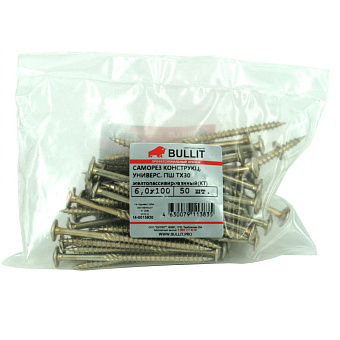 Купить Саморез конструкц.универсальный bullit 8х160 пресс-шайба tx40 оптом
