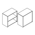 Прилавок глухой широкий